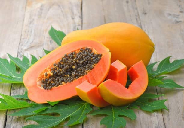 Papaya fruit and its seeds